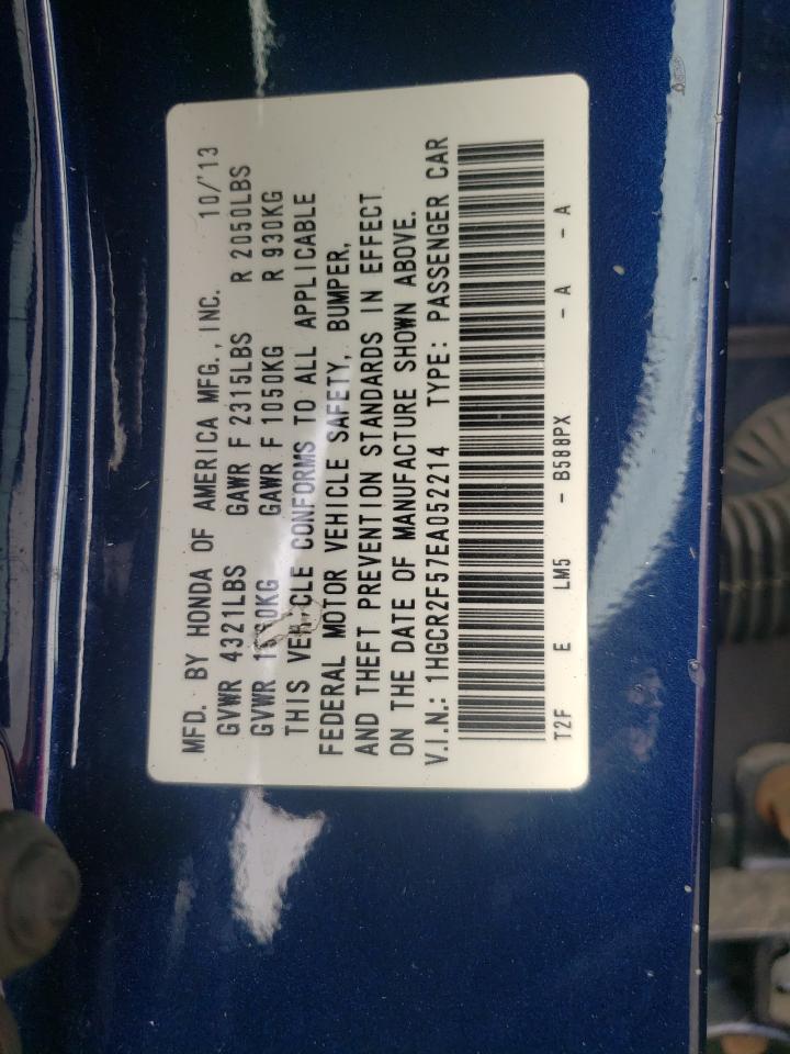 Photo 11 from auction – 2014 HONDA ACCORD SPO with VIN 1HGCR2F57EA052214