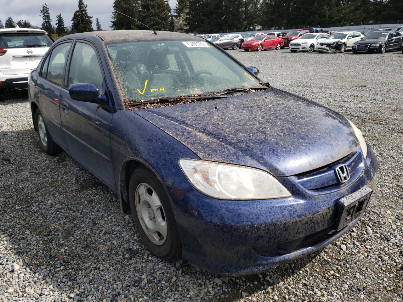 Photo 1 from auction – 2005 HONDA CIVIC HYBR with VIN JHMES95625S008726