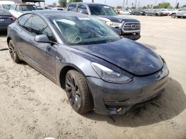 TESLA MODEL 3 2021 with VIN 5YJ3E1ECXMF078106 - Photo from auction