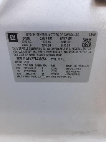 Photo 10 from auction – 2015 CHEVROLET EQUINOX LS with VIN 2GNALAEK3F6438854