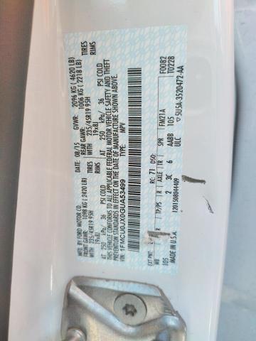 Photo 10 from auction – 2016 FORD ESCAPE TIT with VIN 1FMCU0JX0GUA53499