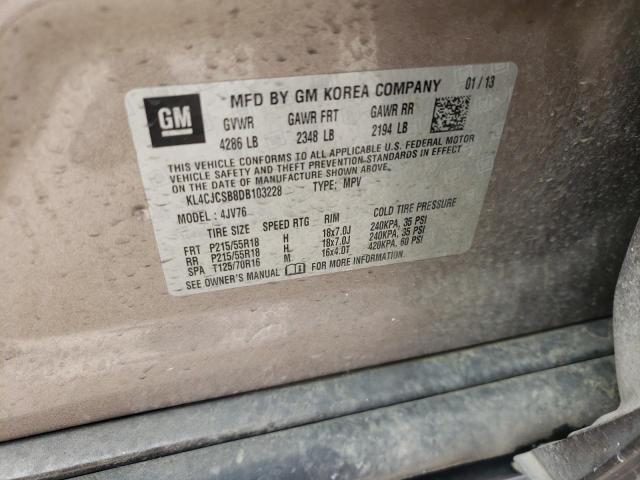 Photo 10 from auction – 2013 BUICK ENCORE with VIN KL4CJCSB8DB103228