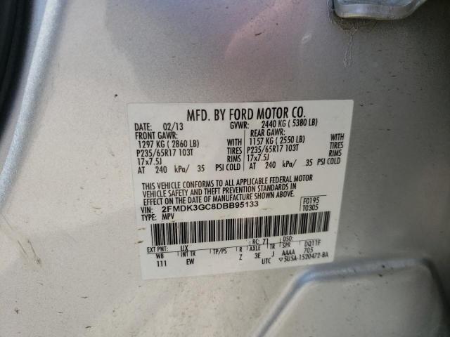 Photo 10 from auction – 2013 FORD EDGE SE with VIN 2FMDK3GC8DBB95133