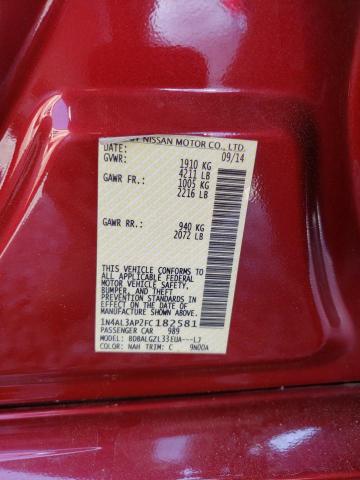Photo 10 from auction – 2015 NISSAN ALTIMA 2.5 with VIN 1N4AL3AP2FC182581