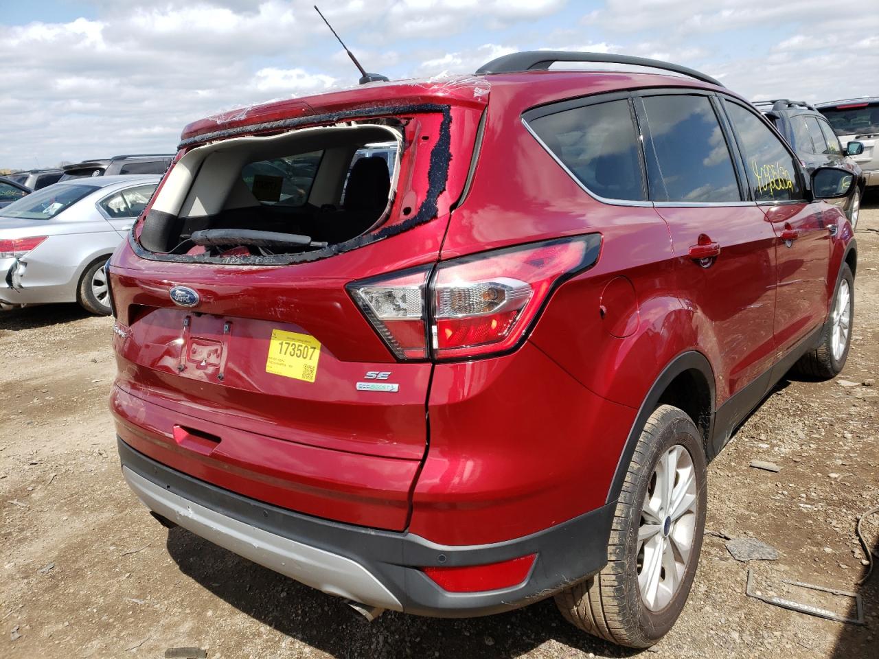 Photo 4 from auction – 2017 FORD ESCAPE SE with VIN 1FMCU0GDXHUE17734