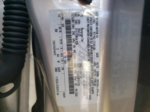 Photo 10 from auction – 2013 FORD FOCUS SE with VIN 1FADP3K28DL190542