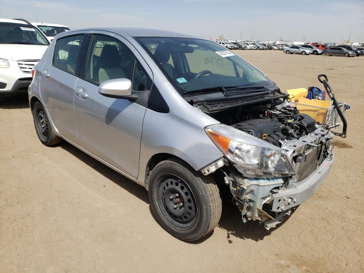 TOYOTA YARIS 2013 with VIN JTDKTUD37DD567123 - Photo from auction
