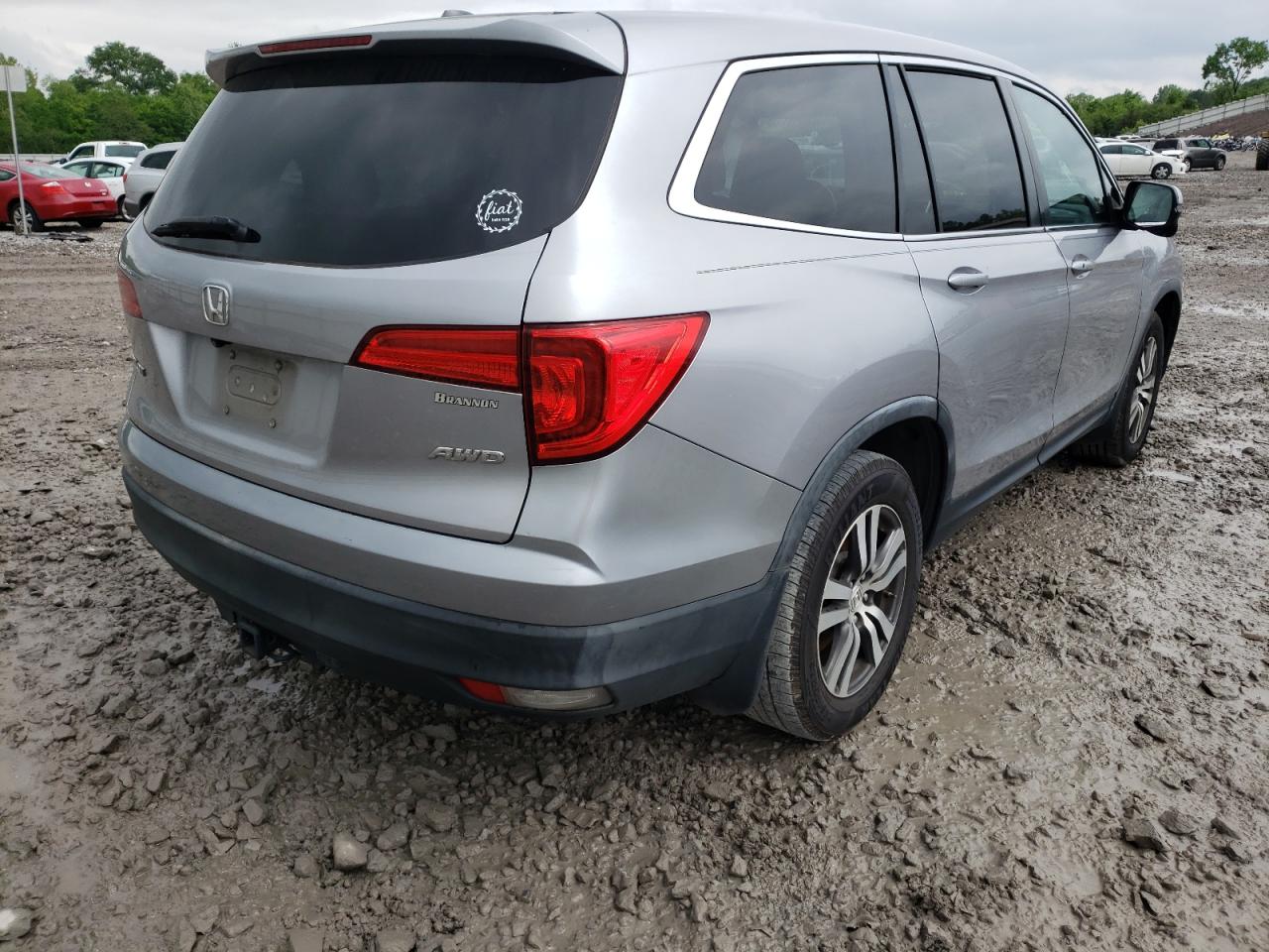 Photo 4 from auction – 2016 HONDA PILOT EXLN with VIN 5FNYF6H7XGB073734
