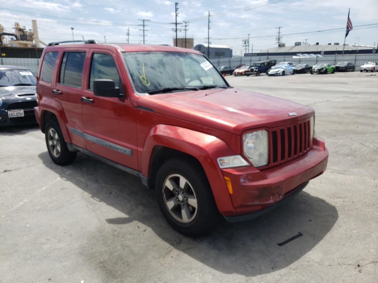 Photo 1 from auction – 2008 JEEP LIBERTY SP with VIN 1J8GN28K58W248666