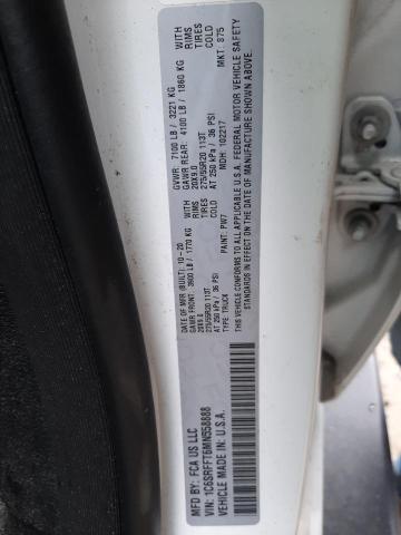 Photo 10 from auction – 2021 DODGE RAM 1500 with VIN 1C6SRFFT6MN558888