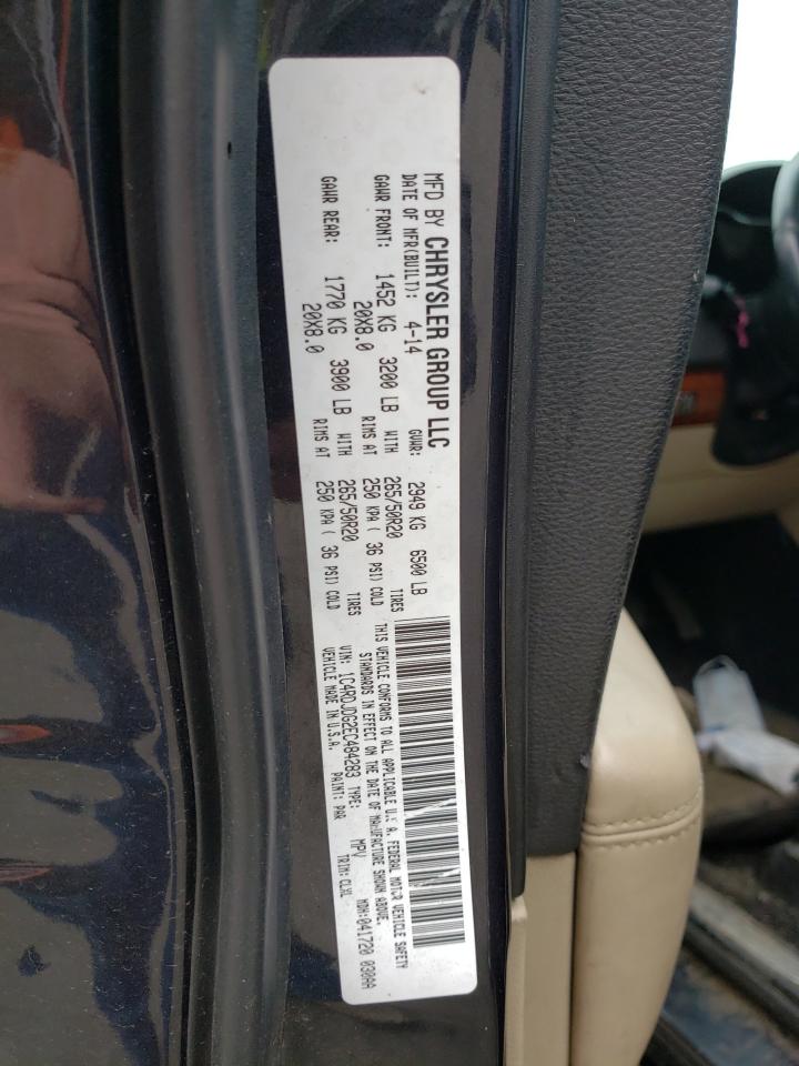 Photo 10 from auction – 2014 DODGE DURANGO LI with VIN 1C4RDJDG2EC484283