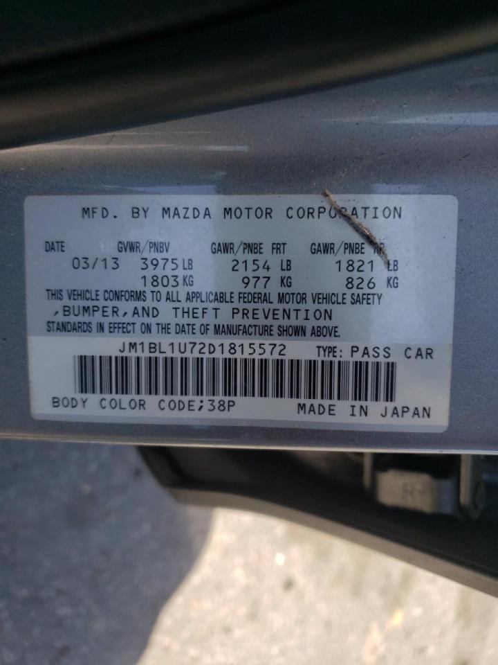 Photo 10 from auction – 2013 MAZDA 3 I with VIN JM1BL1U72D1815572