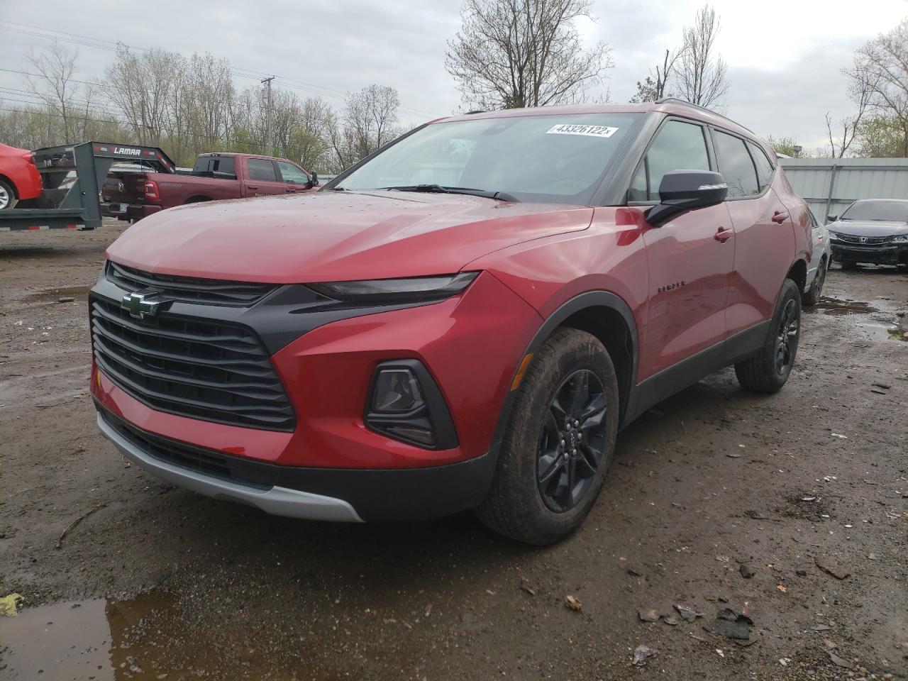 Photo 2 from auction – 2022 CHEVROLET BLAZER 2LT with VIN 3GNKBCR46NS130348
