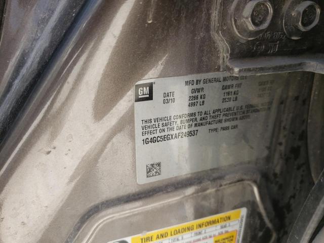 Photo 10 from auction – 2010 BUICK LACROSSE C with VIN 1G4GC5EGXAF249537