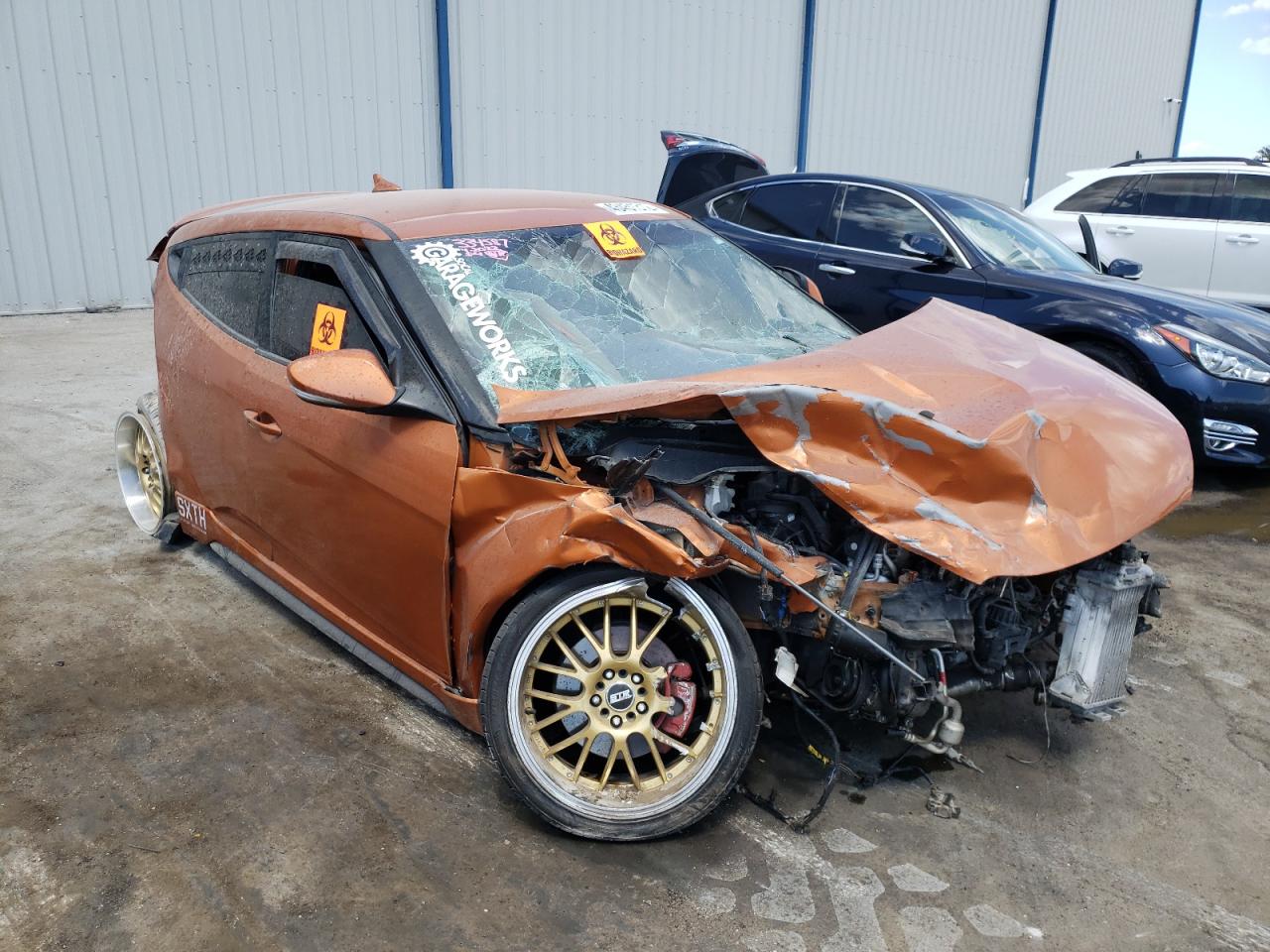 HYUNDAI VELOSTER T 2016 with VIN KMHTC6AE6GU281642 - Photo from auction