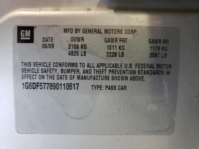 Photo 10 from auction – 2009 CADILLAC CTS with VIN 1G6DF577890110617