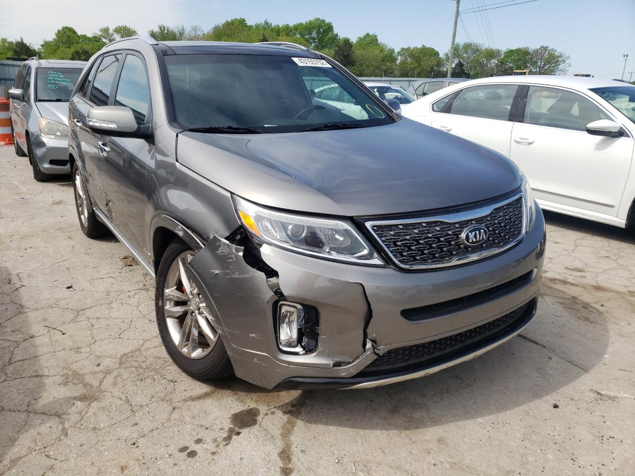 KIA SORENTO SX 2014 with VIN 5XYKWDA76EG495705 - Photo from auction