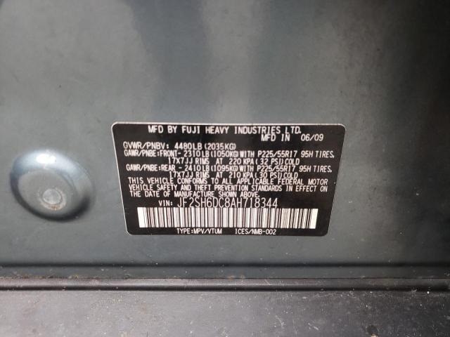 Photo 10 from auction – 2010 SUBARU FORESTER 2 with VIN JF2SH6DC8AH718344