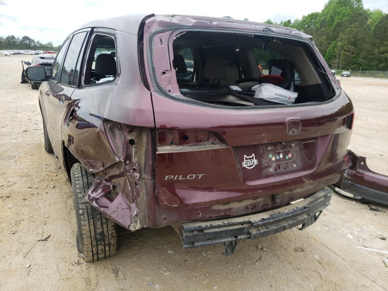 Photo 9 from auction – 2016 HONDA PILOT EXL with VIN 5FNYF5H81GB020326