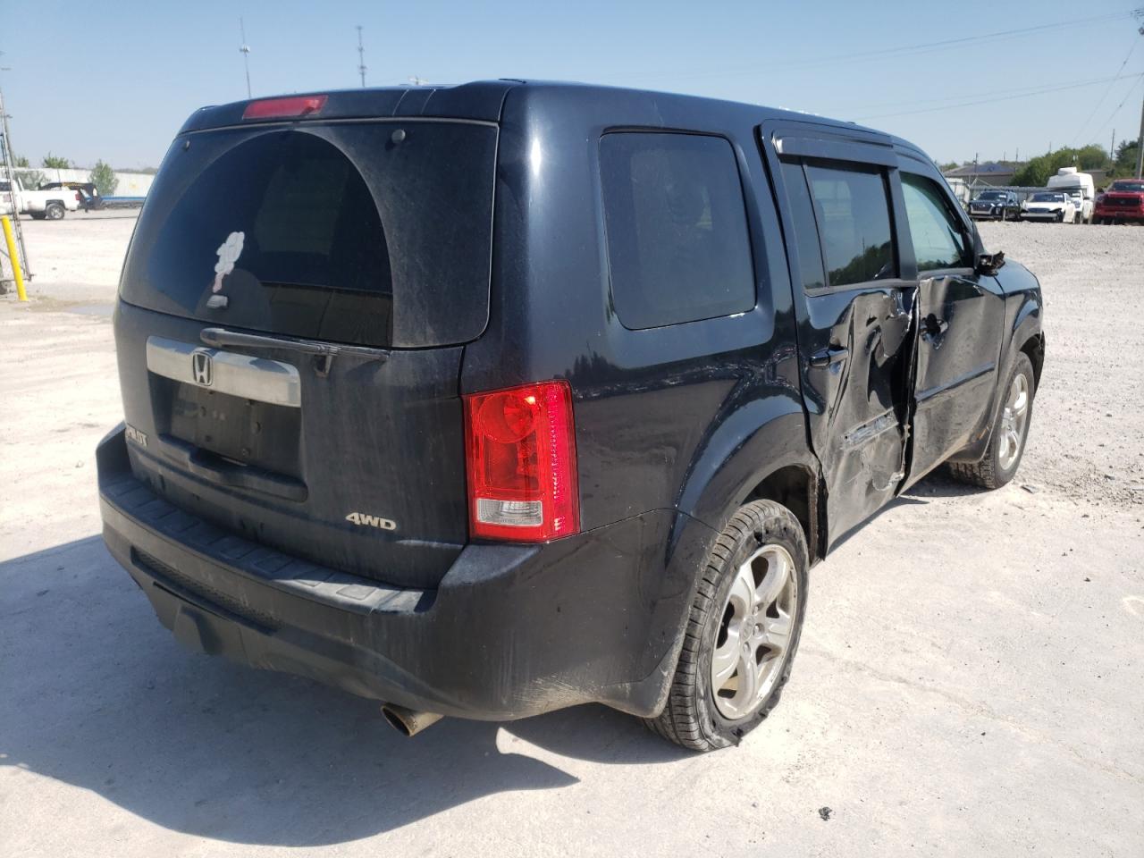 Photo 4 from auction – 2013 HONDA PILOT EXL with VIN 5FNYF4H53DB040816