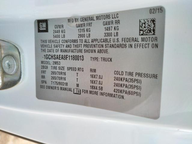 Photo 10 from auction – 2015 CHEVROLET COLORADO with VIN 1GCHSAEA8F1180013