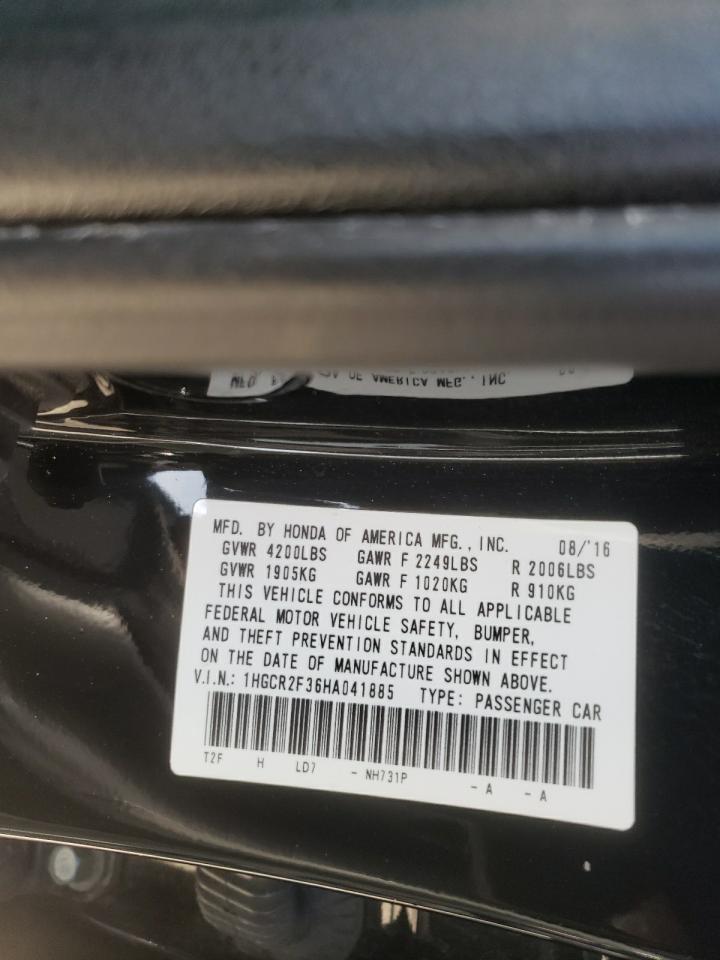 Photo 10 from auction – 2017 HONDA ACCORD LX with VIN 1HGCR2F36HA041885