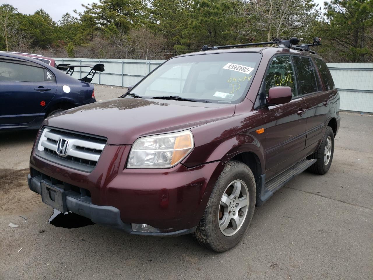 Foto 2 de la subasta – 2008 HONDA PILOT EXL con VIN 5FNYF18558B043947