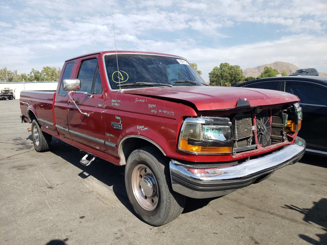 FORD F250 1996 with VIN 1FTHX25H6TEB26590 - Photo from auction