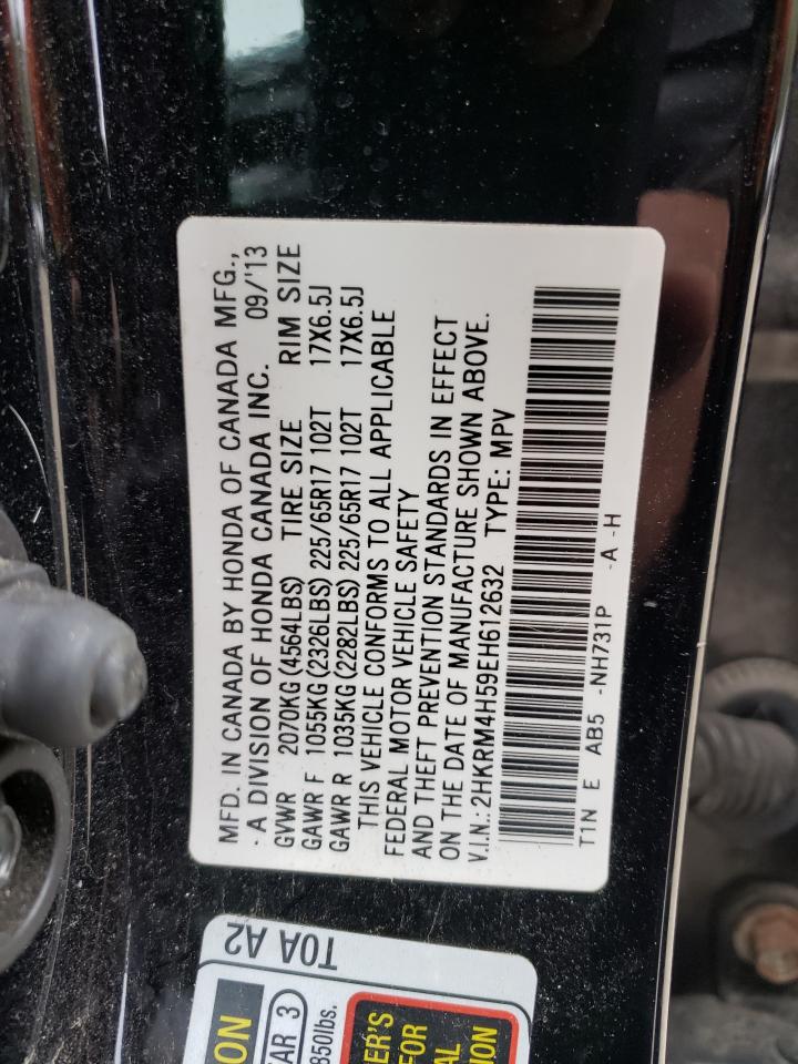 Photo 10 from auction – 2014 HONDA CR-V EX with VIN 2HKRM4H59EH612632