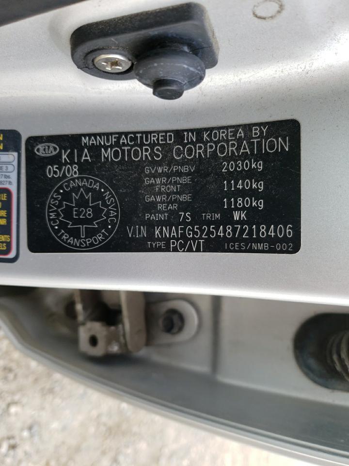 Photo 10 from auction – 2008 KIA RONDO BASE with VIN KNAFG525487218406