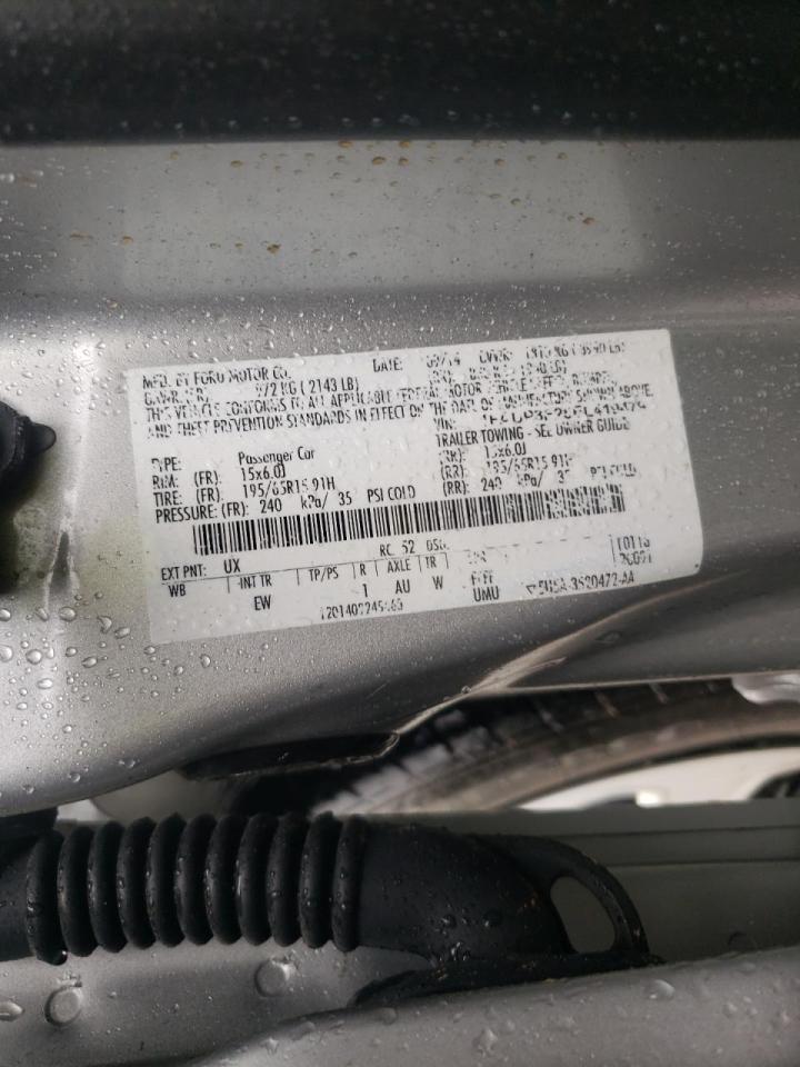 Photo 10 from auction – 2014 FORD FOCUS S with VIN 1FADP3E25EL419479