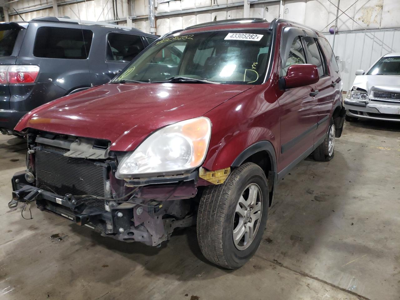 Photo 2 from auction – 2003 HONDA CR-V EX with VIN JHLRD78893C024320