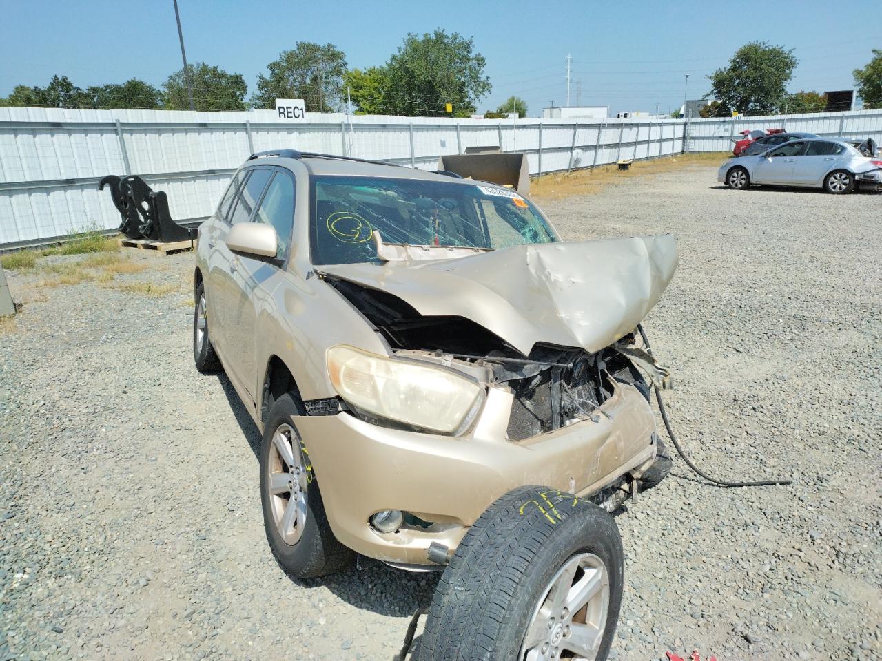 TOYOTA HIGHLANDER 2009 with VIN JTEDA41A692002457 - Photo from auction