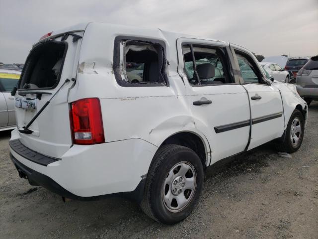 Photo 4 from auction – 2013 HONDA PILOT LX with VIN 5FNYF3H23DB043375