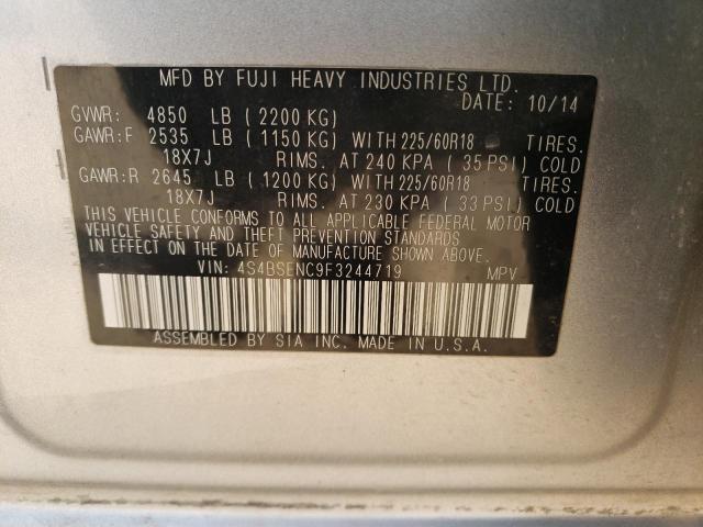 Photo 10 from auction – 2015 SUBARU OUTBACK 3. with VIN 4S4BSENC9F3244719