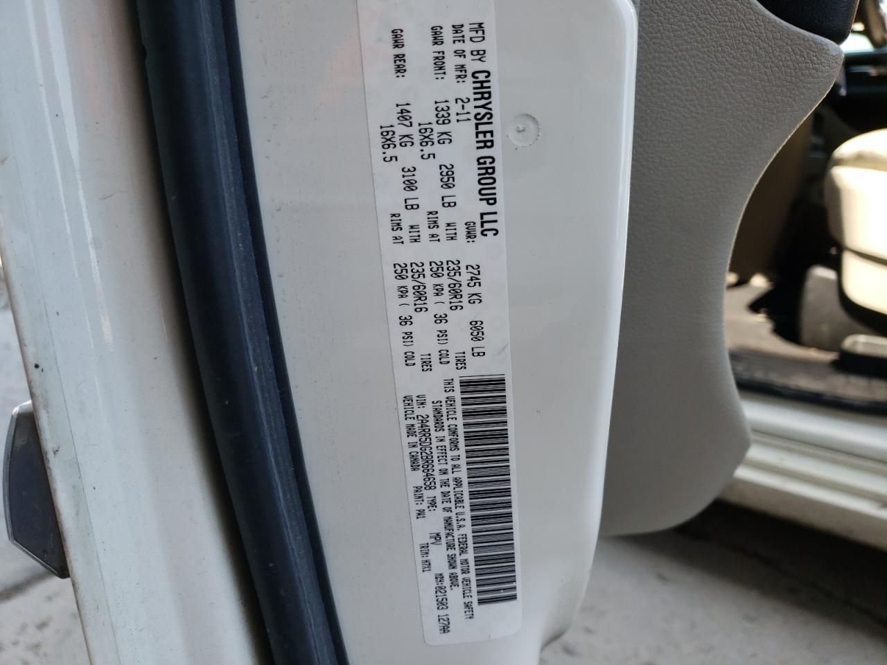Photo 10 from auction – 2011 CHRYSLER TOWN & COU with VIN 2A4RR5DG2BR664658