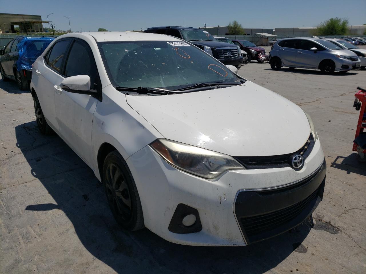 TOYOTA COROLLA L 2014 with VIN 5YFBURHE6EP058029 - Photo from auction