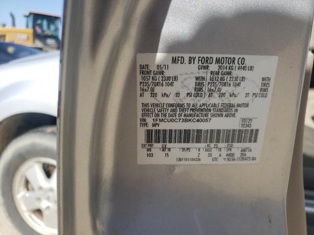 صورة رقم 10 من المزاد - 2011 FORD ESCAPE XLS مع VIN 1FMCU0C73BKC40057