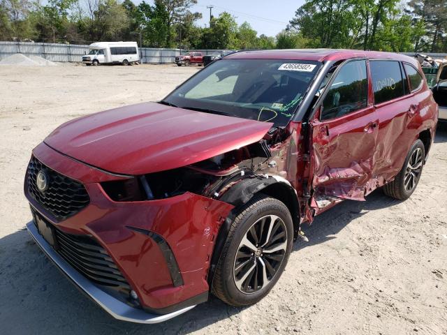 Photo 4 from auction – 2021 TOYOTA HIGHLANDER with VIN 5TDLZRBH6MS155861