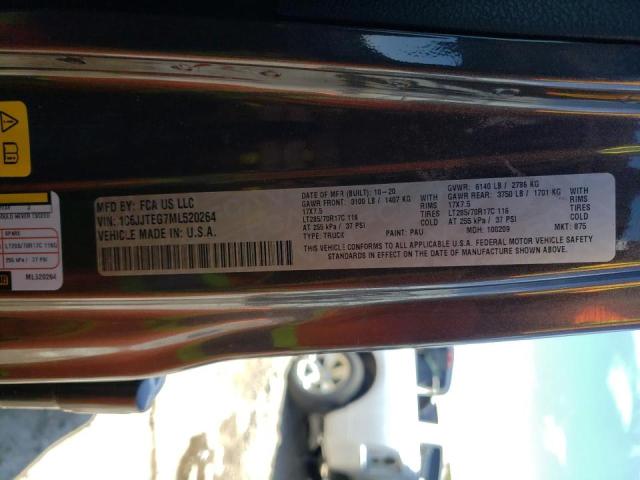 Photo 10 from auction – 2021 JEEP GLADIATOR with VIN 1C6JJTEG7ML520264
