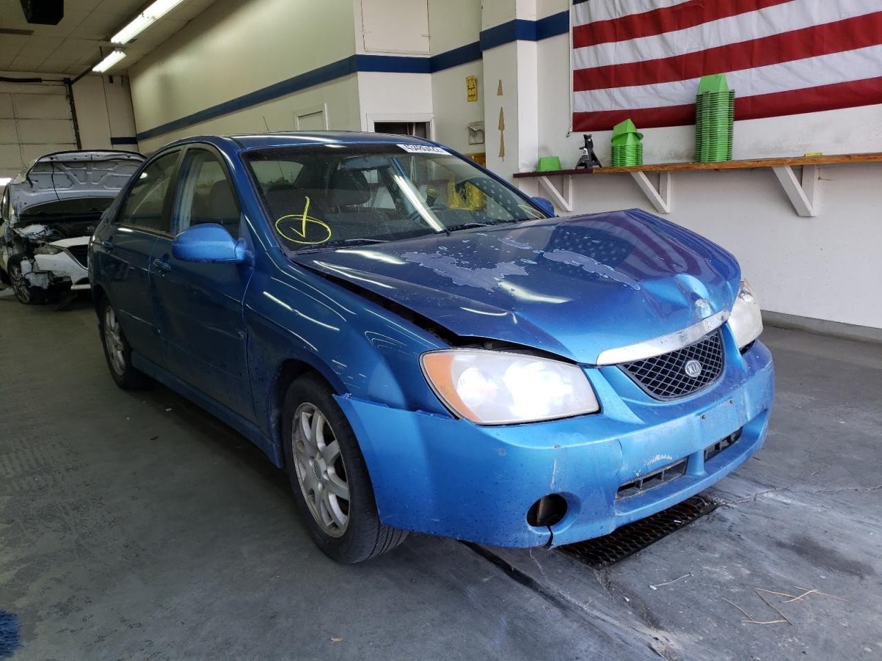 KIA SPECTRA 2006 with VIN KNAFE121X65240897 - Photo from auction