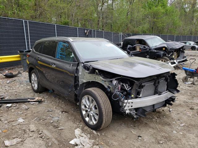 TOYOTA HIGHLANDER 2021 with VIN 5TDDZRBH6MS545010 - Photo from auction