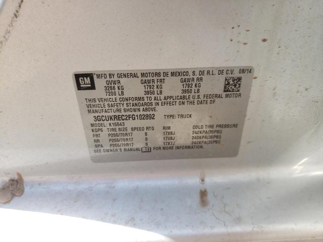 Photo 10 from auction – 2015 CHEVROLET SILVERADO with VIN 3GCUKREC2FG102892