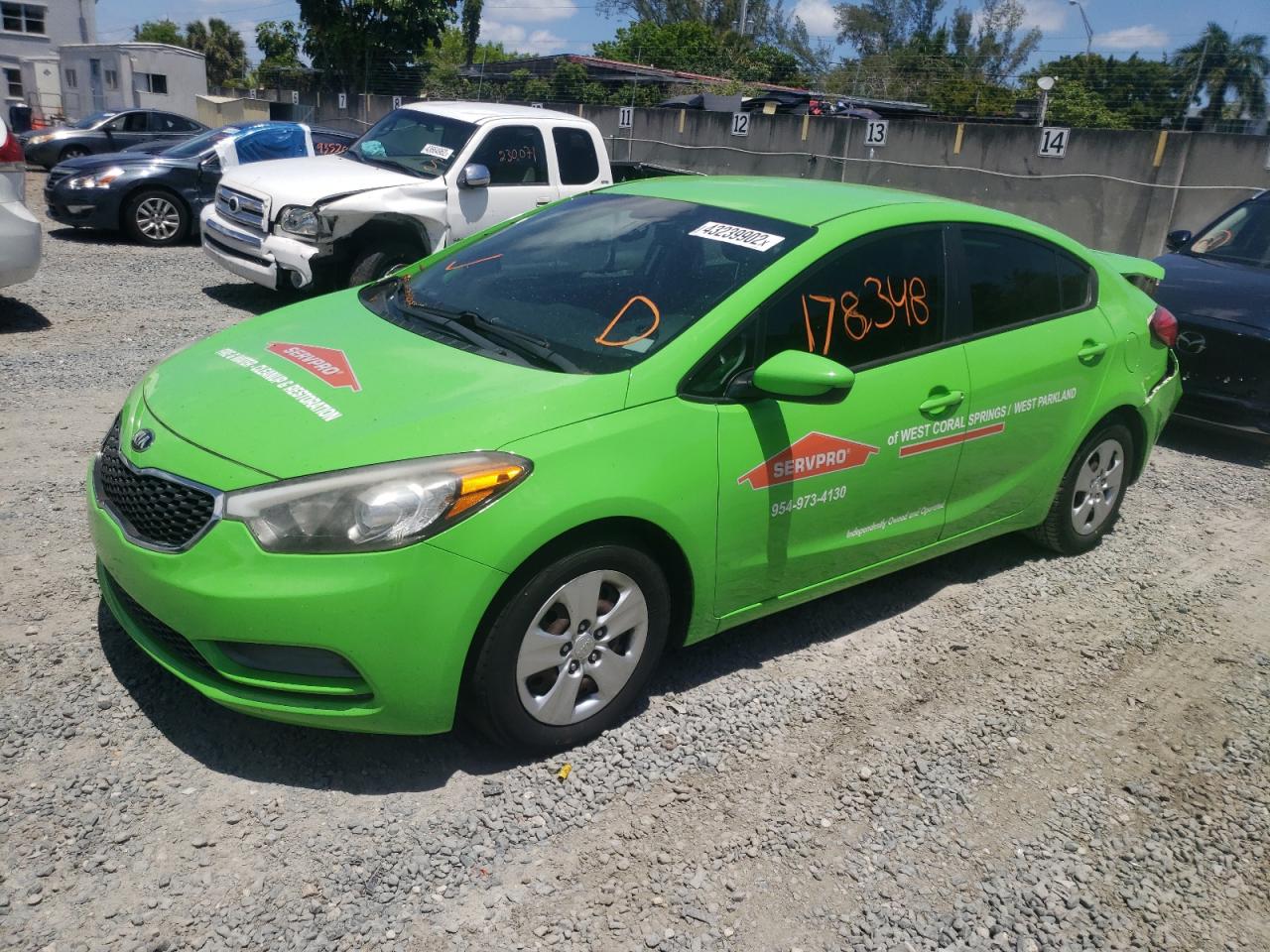 Photo 2 from auction – 2016 KIA FORTE LX with VIN KNAFK4A60G5438896