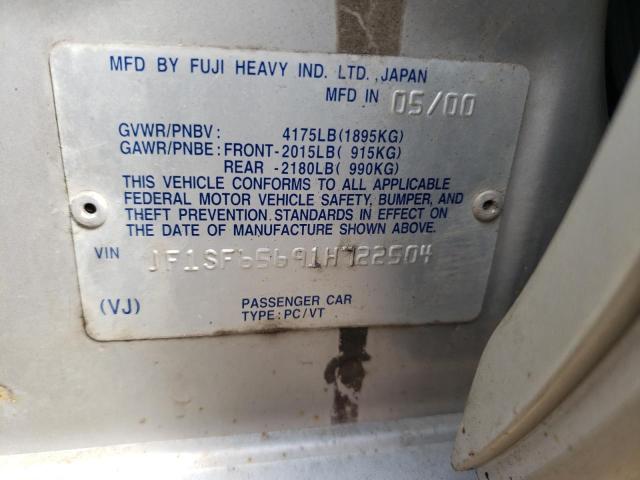 Photo 10 from auction – 2001 SUBARU FORESTER S with VIN JF1SF65691H722504