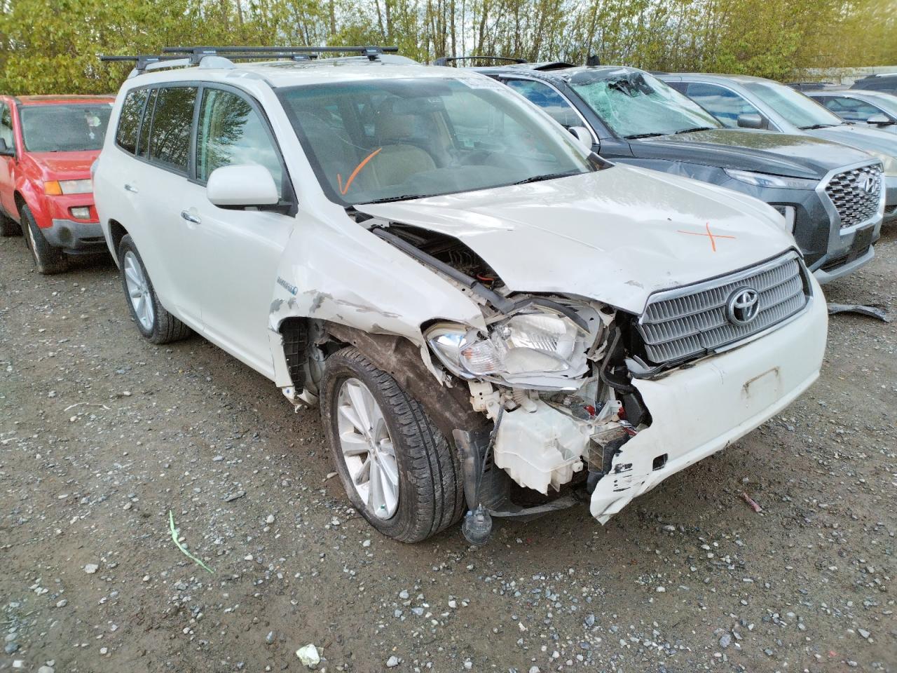 TOYOTA HIGHLANDER 2008 with VIN JTEEW44A482005843 - Photo from auction