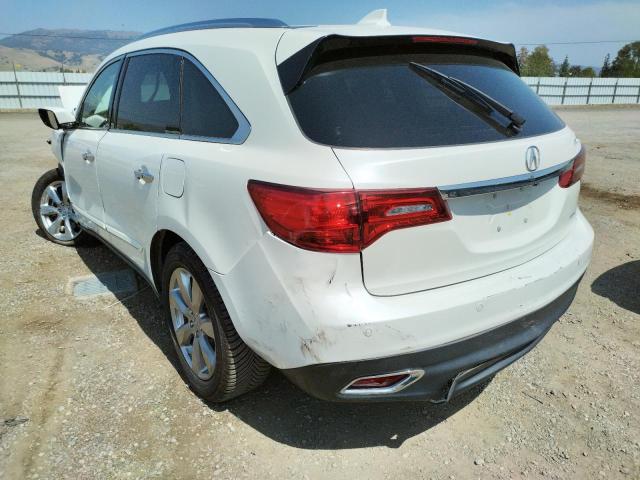 Photo 3 from auction – 2016 ACURA MDX ADVANC with VIN 5FRYD4H93GB028774