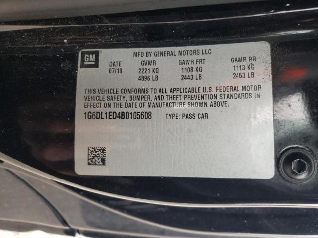 Photo 10 from auction – 2011 CADILLAC CTS PERFOR with VIN 1G6DL1ED4B0105608