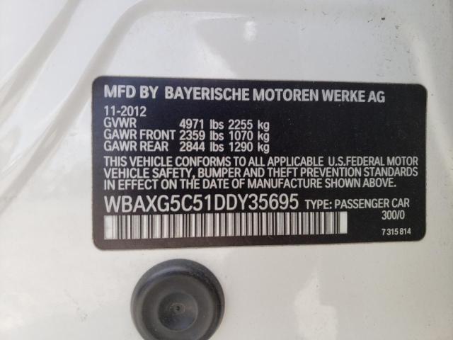 Photo 10 from auction – 2013 BMW 528 I with VIN WBAXG5C51DDY35695