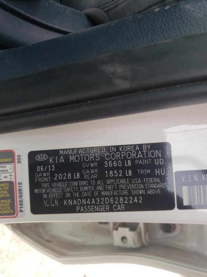 Photo 10 from auction – 2013 KIA RIO EX with VIN KNADN4A32D6282242